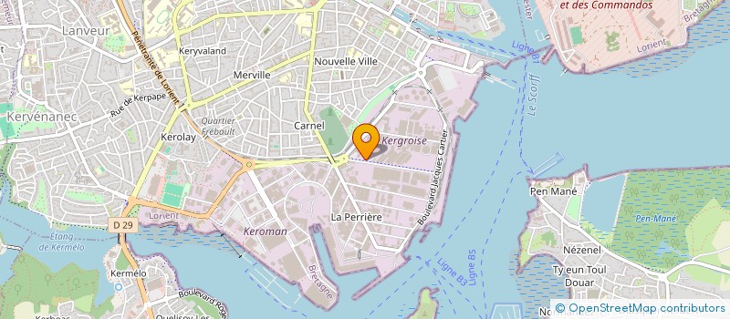 localisation de l'entreprise SOTRA QUARTZ  LORIENT
