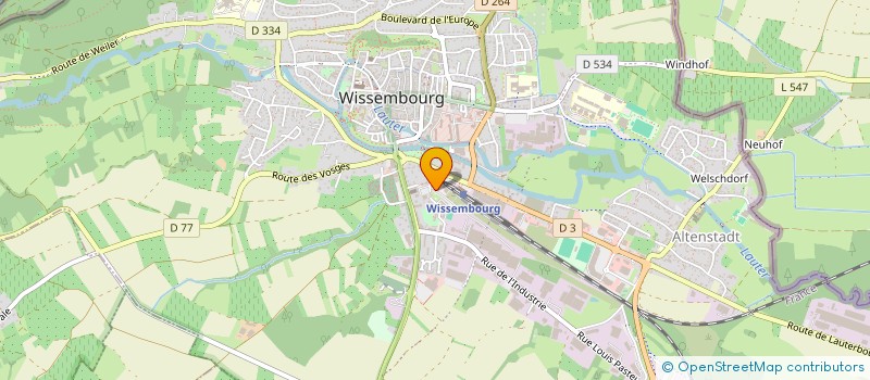 localisation de l'entreprise SOTRABAL  WISSEMBOURG