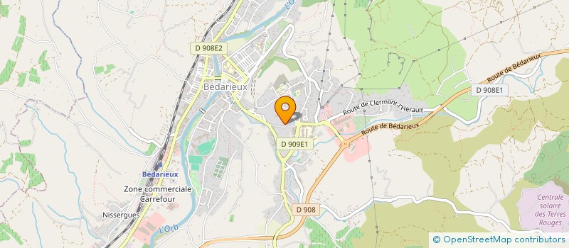 localisation de l'entreprise SOTRABE  BEDARIEUX