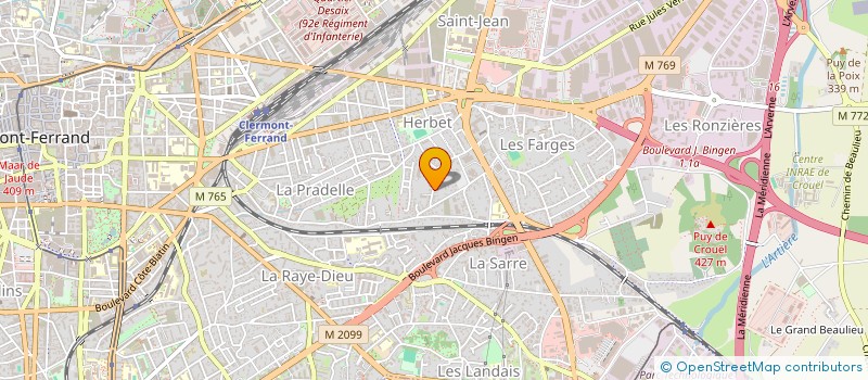 localisation de l'entreprise SOTRABOIS AUVERGNE  CLERMONT-FERRAND