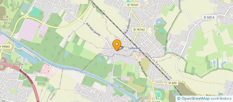 localisation de l'entreprise SOTRAC SERRURERIE  LEFOREST