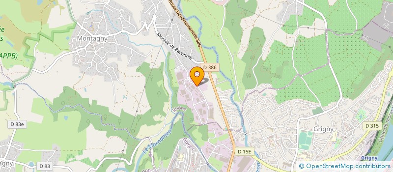 localisation de l'entreprise SOTRACE à MONTAGNY