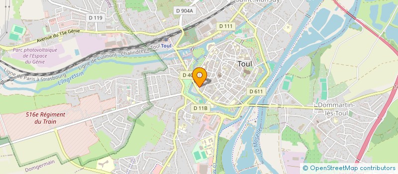 localisation de l'entreprise SOTRACO à TOUL