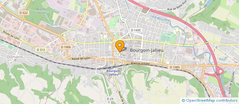 localisation de l'entreprise SOTRACO  BOURGOIN-JALLIEU