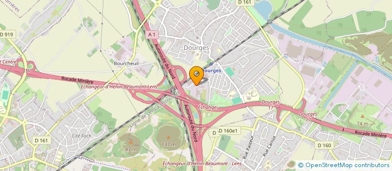 localisation de l'entreprise SOTRACO à DOURGES