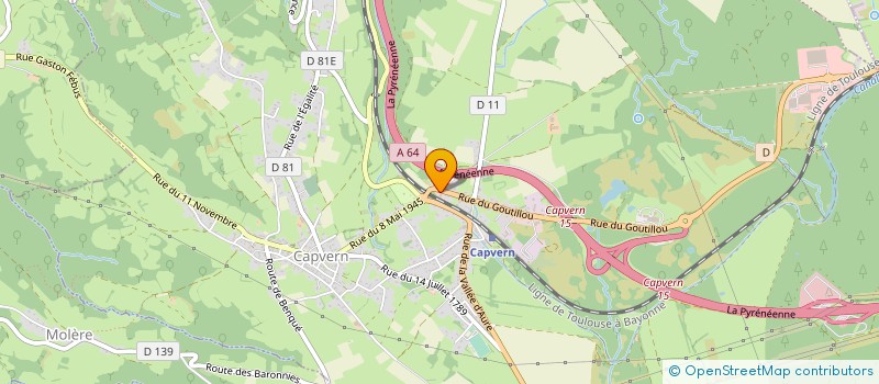 localisation de l'entreprise SOTRAF  CAPVERN