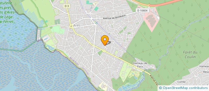 localisation de l'entreprise SOTRAFOR  ARES