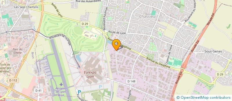 localisation de l'entreprise SOTRALOC  CHASSIEU