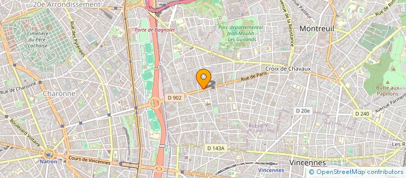 localisation de l'entreprise SOTRALOC à MONTREUIL