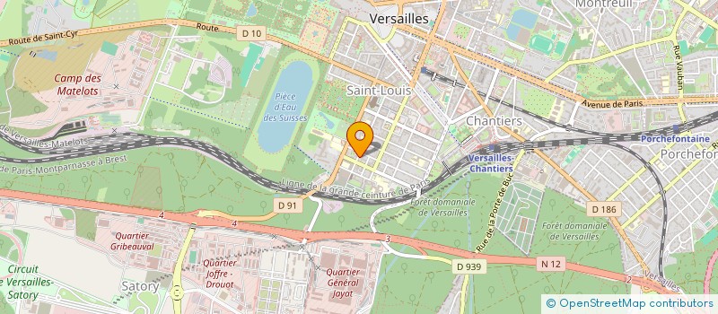 localisation de l'entreprise SOTRALOC SIGNALISATION à VERSAILLES