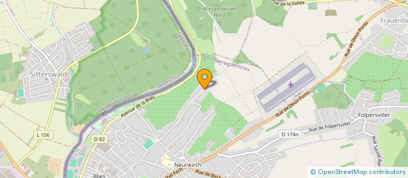 localisation de l'entreprise SOTRALOG  SARREGUEMINES