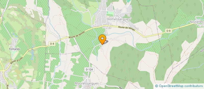 localisation de l'entreprise SOTRAM à DOMESSARGUES