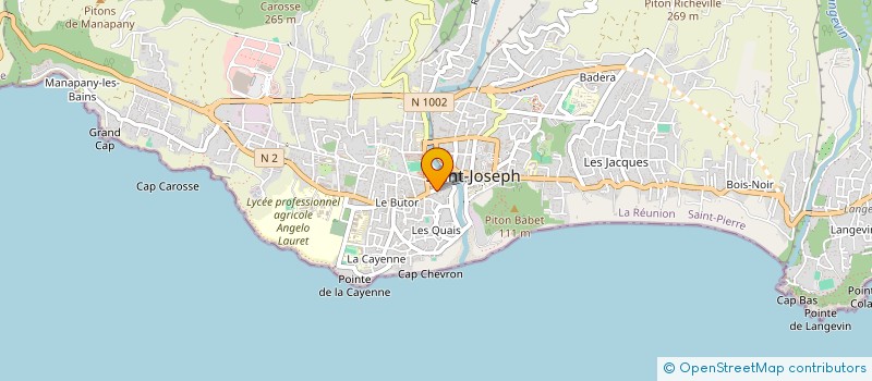 localisation de l'entreprise SOTRAMAT SARL à SAINT-JOSEPH