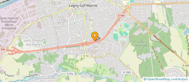 localisation de l'entreprise SOTRAMEPH à LAGNY-SUR-MARNE
