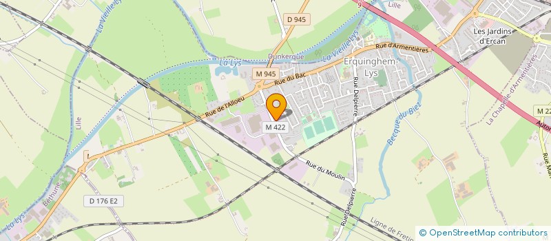 localisation de l'entreprise SOTRAMIANTE à ERQUINGHEM-LYS