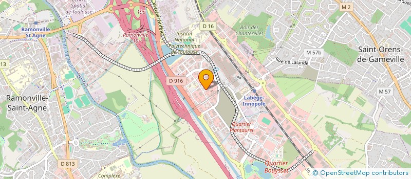 localisation de l'entreprise SOTRAMIP  LABEGE