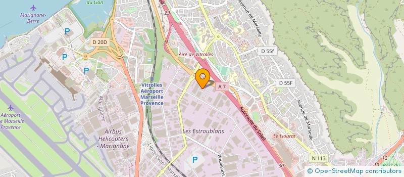 localisation de l'entreprise SOTRANS à VITROLLES