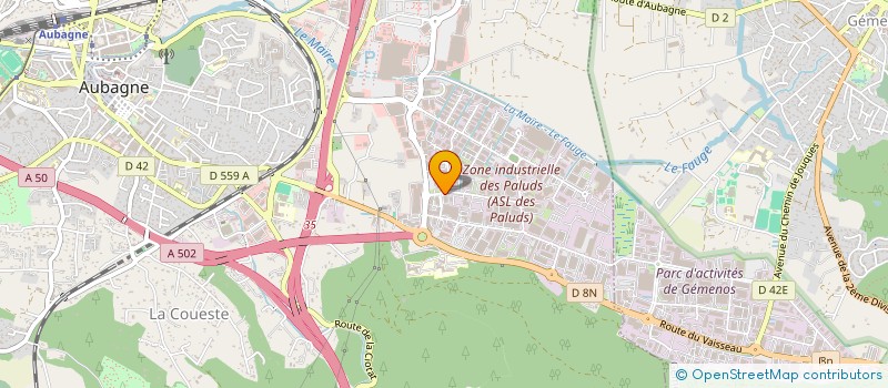 localisation de l'entreprise SOTRANSBET  AUBAGNE