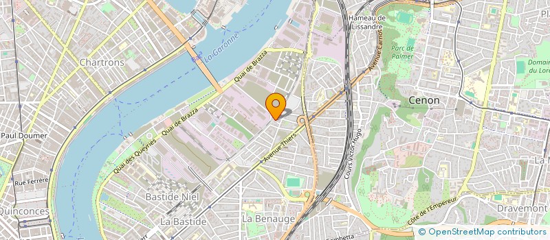 localisation de l'entreprise SOTRANSUD 40 à BORDEAUX