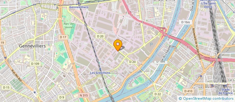 localisation de l'entreprise SOTRAOUEST à GENNEVILLIERS