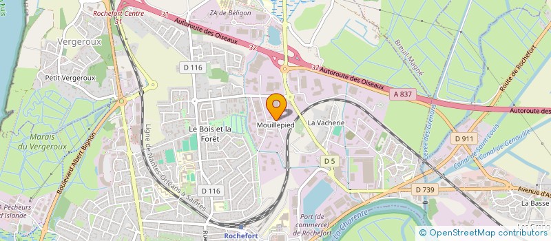 localisation de l'entreprise SOTRAP BTP  ROCHEFORT