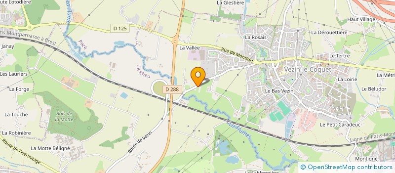 localisation de l'entreprise SOTRAPEC à VEZIN-LE-COQUET