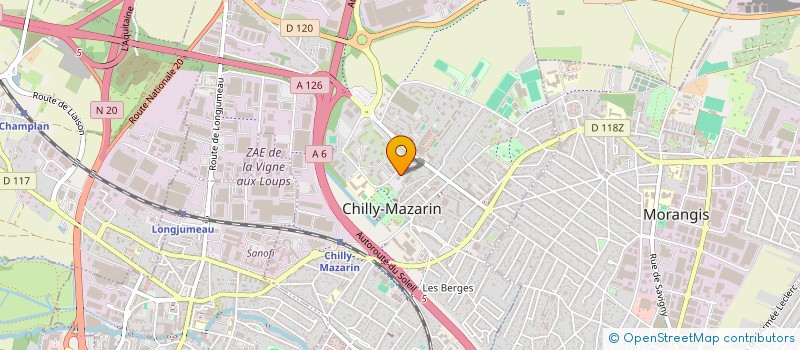 localisation de l'entreprise SOTRAPLI à CHILLY-MAZARIN