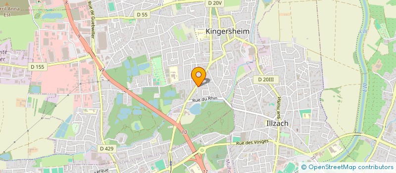 localisation de l'entreprise SOTRARHIN SARL à KINGERSHEIM