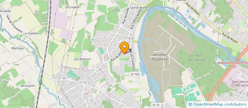 localisation de l'entreprise SOTRATEC à FLEAC