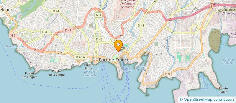 localisation de l'entreprise SOTRAVAUX  FORT-DE-FRANCE