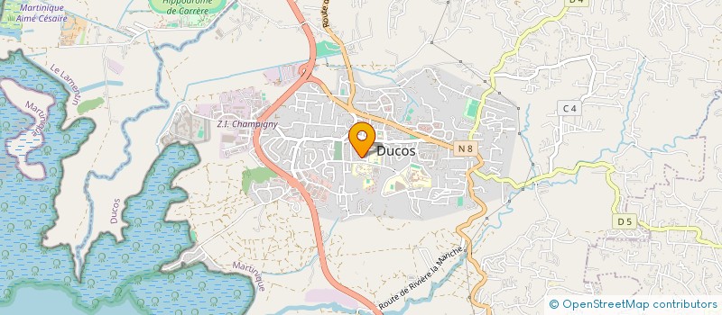 localisation de l'entreprise SOTRED à DUCOS