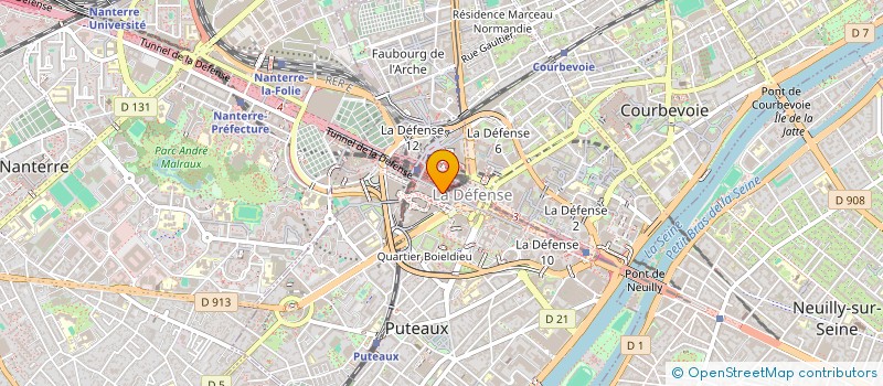 localisation de l'entreprise SOTREFCO ILE DE FRANCE  PUTEAUX