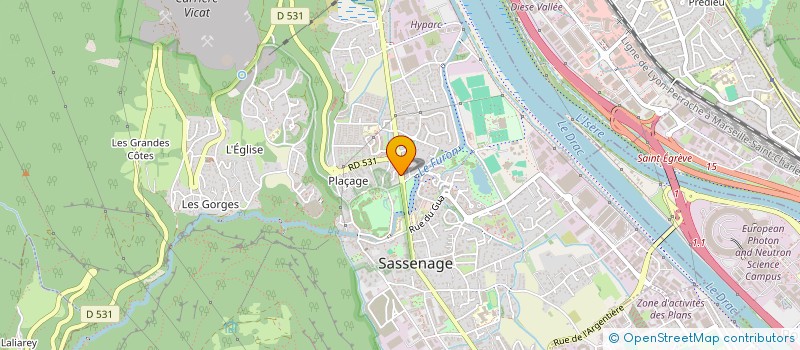 localisation de l'entreprise SOTRELEC SARL à SASSENAGE