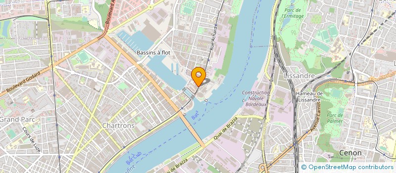 localisation de l'entreprise SOTREX à BORDEAUX