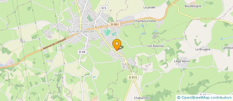 localisation de l'entreprise SOTRON à DUN-LE-PALESTEL