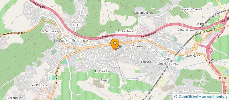 localisation de l'entreprise SOTTAF TRANSP TERRA AGRIC FORE  LE LUC