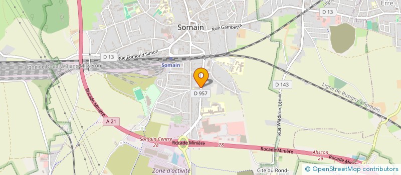 localisation de l'entreprise SOTY à SOMAIN