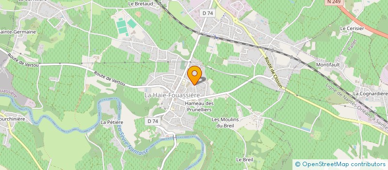 localisation de l'entreprise SOTY  LA HAIE-FOUASSIERE