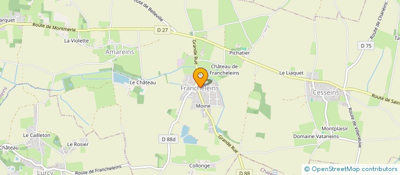 localisation de l'entreprise SOU DES ECOLES  FRANCHELEINS