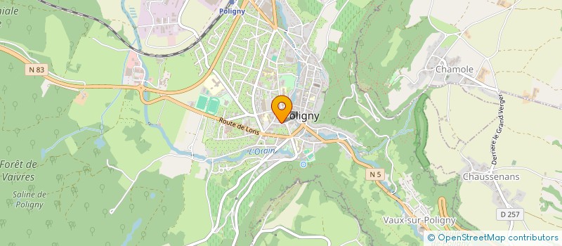 localisation de l'entreprise SOU DES ECOLES  POLIGNY