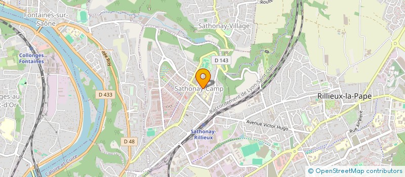 localisation de l'entreprise SOU DES ECOLES  SATHONAY-CAMP