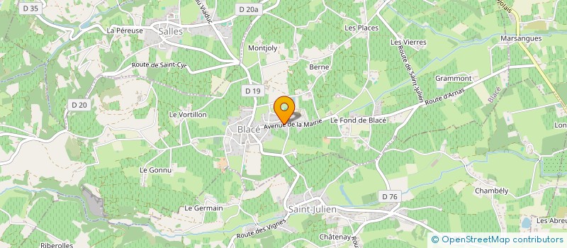 localisation de l'entreprise SOU DES ECOLES  BLACE