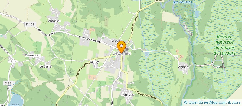 localisation de l'entreprise SOU DES ECOLES  CRESSIN-ROCHEFORT