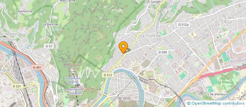 localisation de l'entreprise SOU DES ECOLES COTEAU  LA TRONCHE