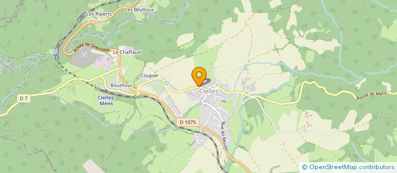 localisation de l'entreprise SOU DES ECOLES DE CLELLES EN TRIEVES  CLELLES