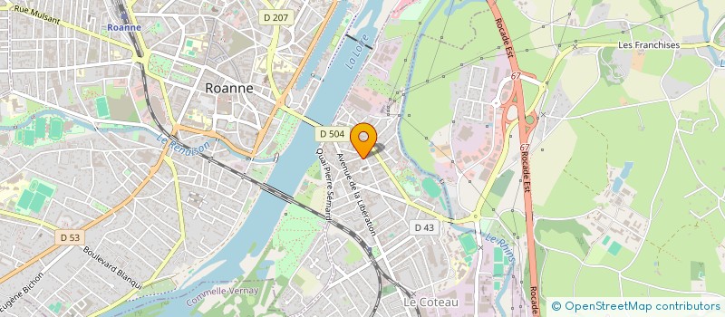 localisation de l'entreprise SOU DES ECOLES DE L'ECOLE DU CENTRE DE LE COTEAU  LE COTEAU