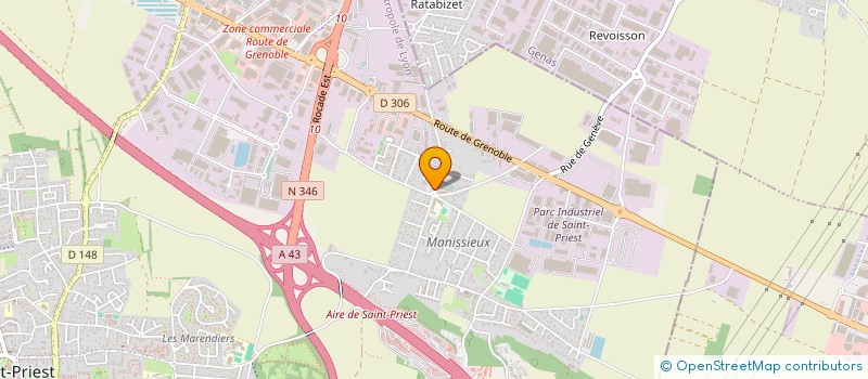 localisation de l'entreprise SOU DES ECOLES DE MANISSIEUX MI PLAINE LA FOUILLOUSE  ST PRIEST