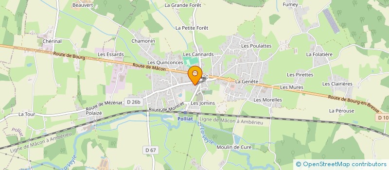 localisation de l'entreprise SOU DES ECOLES DE POLLIAT à POLLIAT
