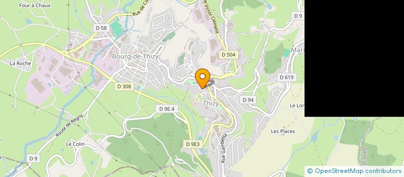 localisation de l'entreprise SOU DES ECOLES DE THIZY à THIZY-LES-BOURGS