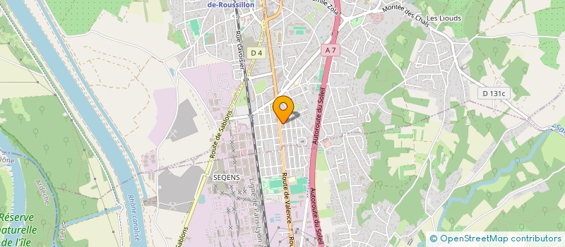 localisation de l'entreprise SOU DES ECOLES GROUPE SCOLAIRE J CURIE  SALAISE-SUR-SANNE